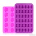 WARMWIND Silicone Dog Molds Food Grade Chocolate Candy Biscuit Molds Puppy Bone Paw Molds Healthy Dog Treats Reusable Ice Cube Trays Dishwasher Safe Pink Purple(Set of 3) - B0794STSB1